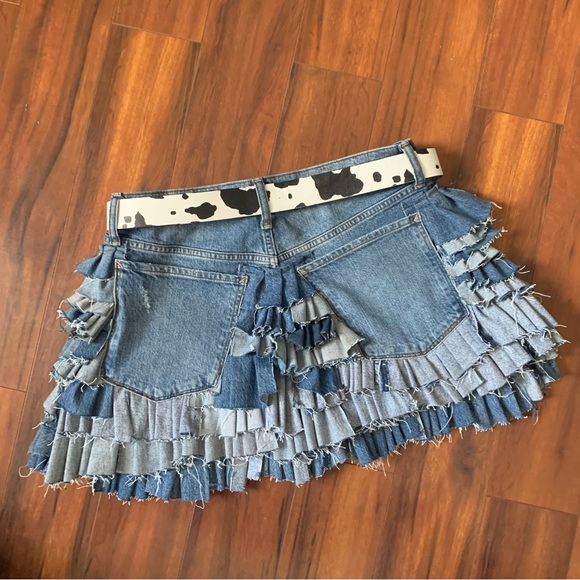 Mini Hand Ruffled Skirt